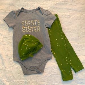 *BEST SISTER* 3-piece set 24 months